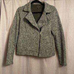 Banana Republic black and grey moto jacket Medium